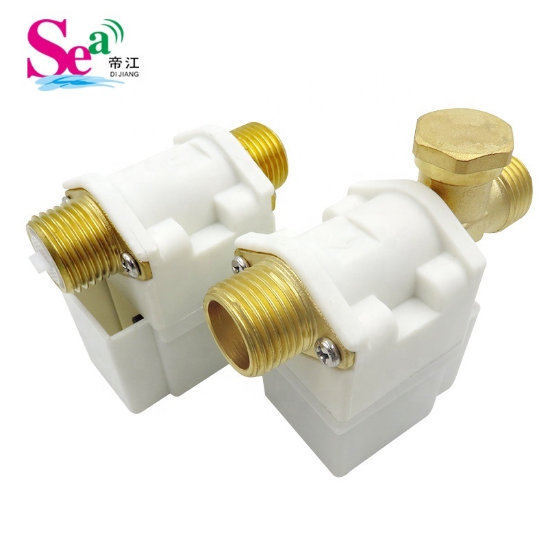 G1/2'' Brass electric solenoid valve N/C 12v 24v 220v Water Air Inlet Flow Switch for solar water heater valve