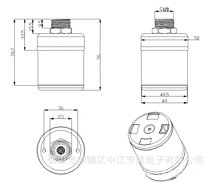 Factory Supply FQF-05 Stainless Steel DN15 Hydraulic Control Valve Fill & Stop Water Level  For Animal Feeding