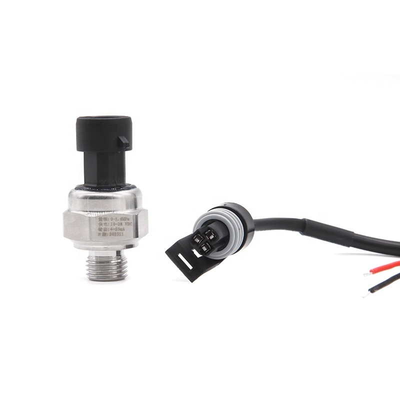 1/4'' BSP Thread Pressure Transducer Sensor 4-20mA Current Pressure Sender for Car Boat Fuel Air Gas Water Oil Pressure Sensor