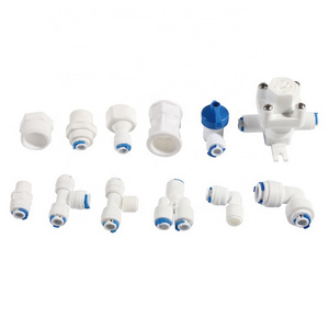 SEA RO Machine 1/4" 1/2'' 3/8'' Quick Connection Pipe Fittings Plastic Water Dispenser Valve  Pipe Connector