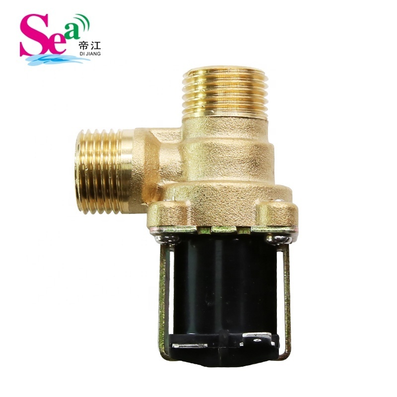 SEA NORMALLY CLOSED INLET WASHING MACHINE VALVE DC12V WATER BRASS VALVE FCDJ-09