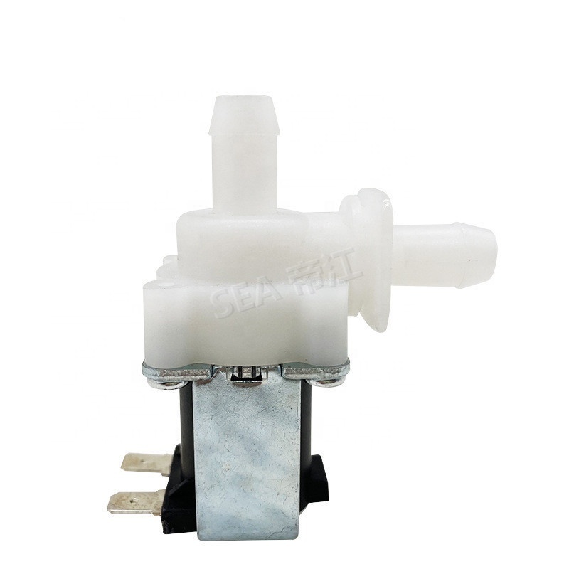 Price of Vertical 12mm Hose Pipe Plastic 12VDC Inlet Valve For water/oil/gas Normally Closed Coffee Filter Water Solenoid Valve