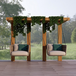 Factory Direct Price Garden Furniture PE Rattan Balcony Swing Chair Outdoor Hanging Chair and Sofa