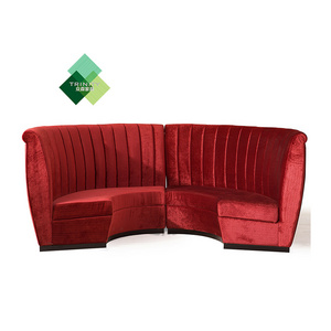 custom night club vip bar table furniture used velvet fabric sofas for nightclub lounge bar