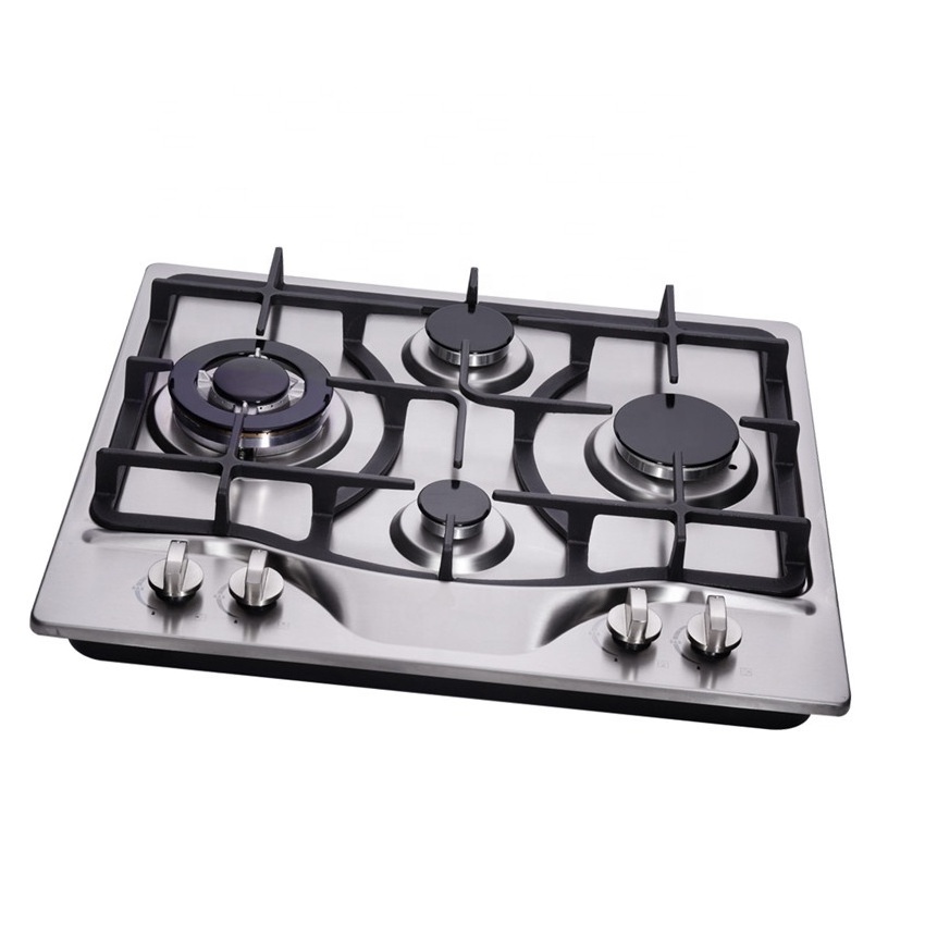 4 burner Stainless Steel  Panel Home Kitchen Appliance Built in Household Gas Cooker Home Cooking Appliance Built In Gas Cooktop