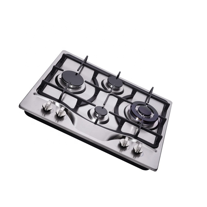 4 burner Stainless Steel  Panel Home Kitchen Appliance Built in Household Gas Cooker Home Cooking Appliance Built In Gas Cooktop