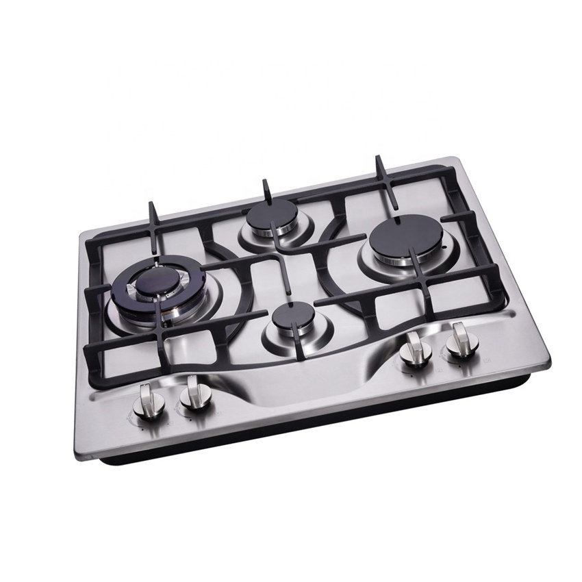 4 burner Stainless Steel  Panel Home Kitchen Appliance Built in Household Gas Cooker Home Cooking Appliance Built In Gas Cooktop