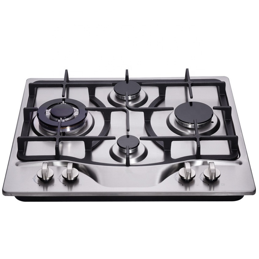 4 burner Stainless Steel  Panel Home Kitchen Appliance Built in Household Gas Cooker Home Cooking Appliance Built In Gas Cooktop