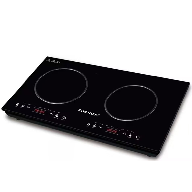 Kitchen Ceramic Stove 2000W Grill 2 Burner Cooking Electric Ceramic Stove Infrared Double Induction Cookers