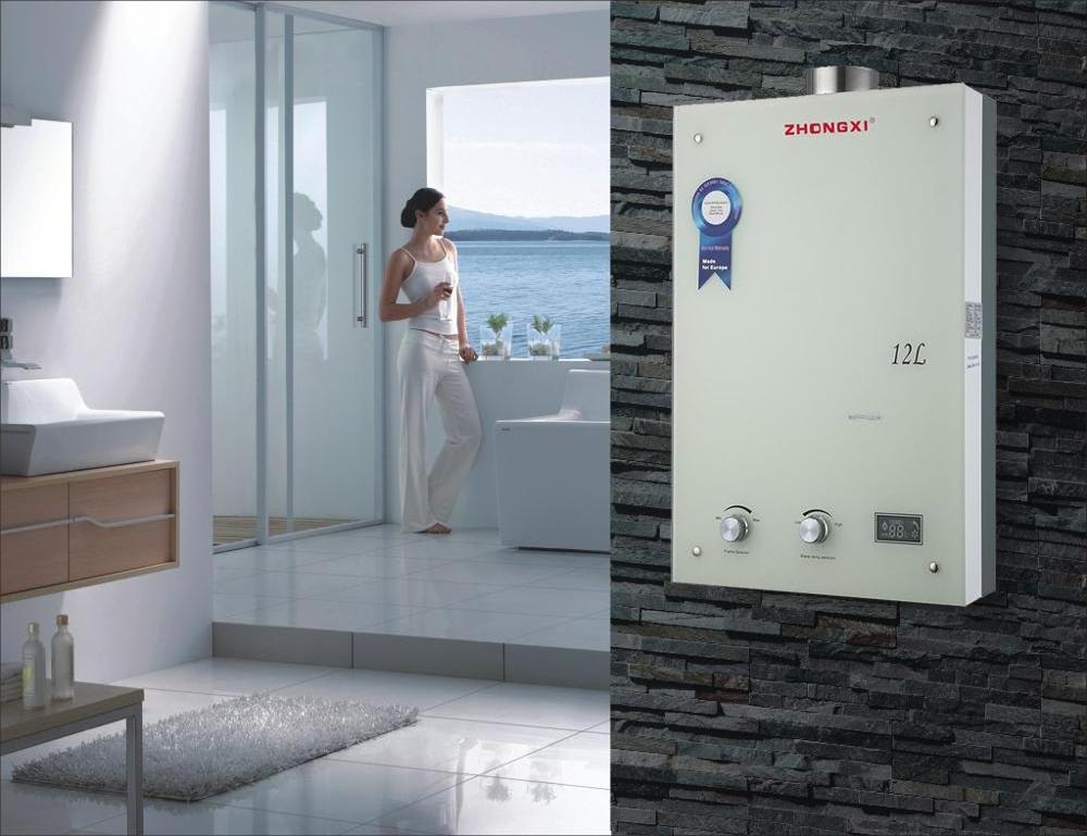 Instant Boiler Domestic Home use Geyser Glass Gas Hot Water Heater parts 8L 12L 16L LPG NG Gas Geyser Hot Water Shower