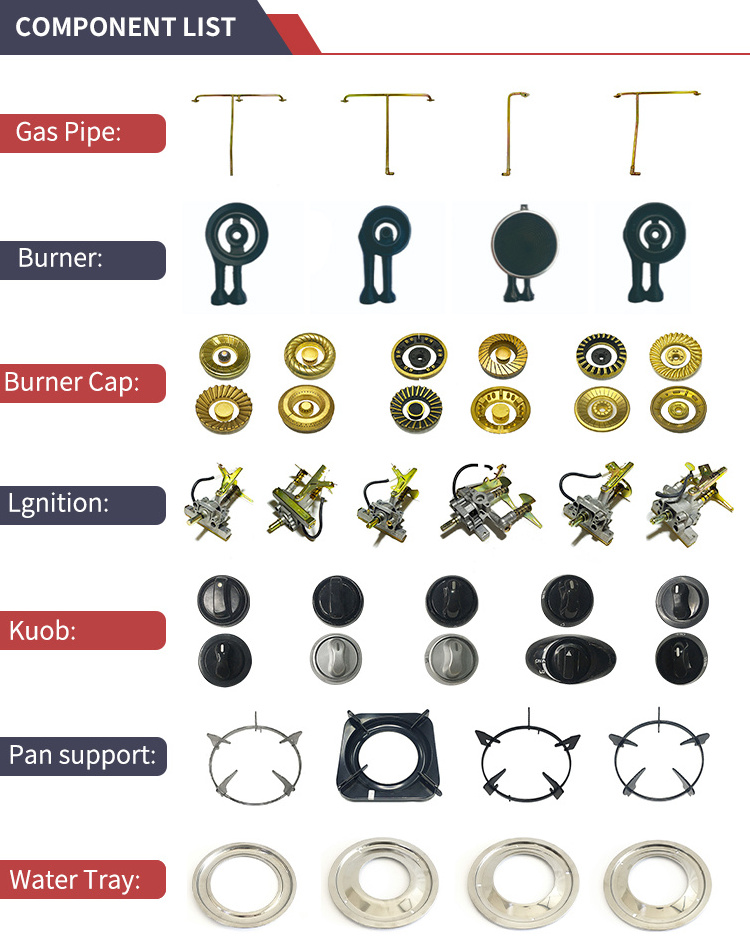 Gas Burner stove Stainless Steel Gas Stove 2 Burner Cooktops