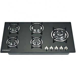 Kitchen Appliance Built In 5 Burners Gas Cooker Home Use Sabaf Burners LPG NG Gas Cooktops Safety Device Gas Stove