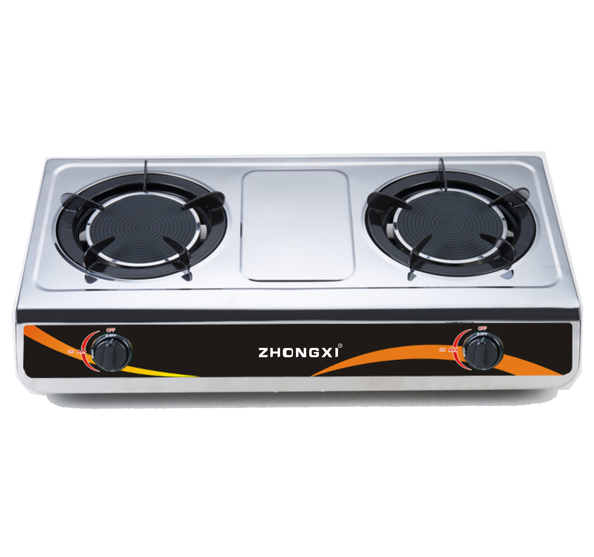 Stainless Steel 2 Burner Gas Stove Sri Lanka Infrared Cooker High Quality Home Cooking Appliance CKD Kitchen Cooker