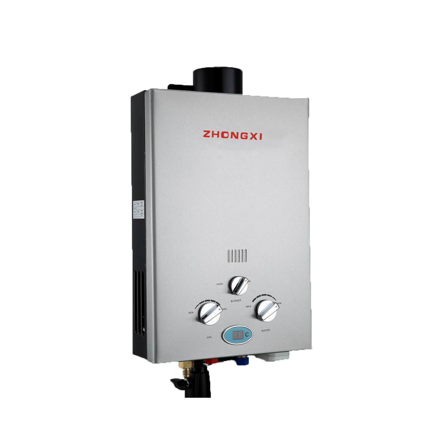 6L 10L 16L 20L Tankless Instant Camping Gas Water Heater Copper Heat Exchanger Domestic LPG NG Water Heater Gas Geyser