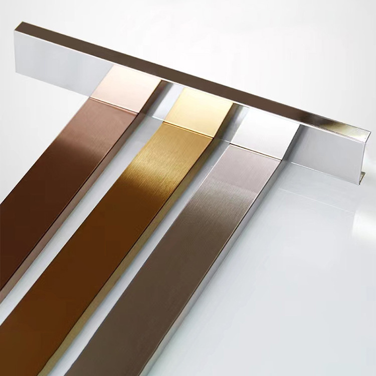 Customized Metal Gold Mirror Decorative Profiles Stainless Steel U Shape Trim