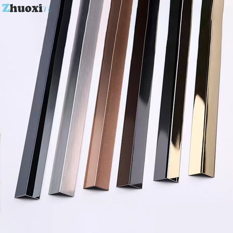 Stainless Steel Tile Trim Corner Wall Molding Trim Decorative Gold Trim