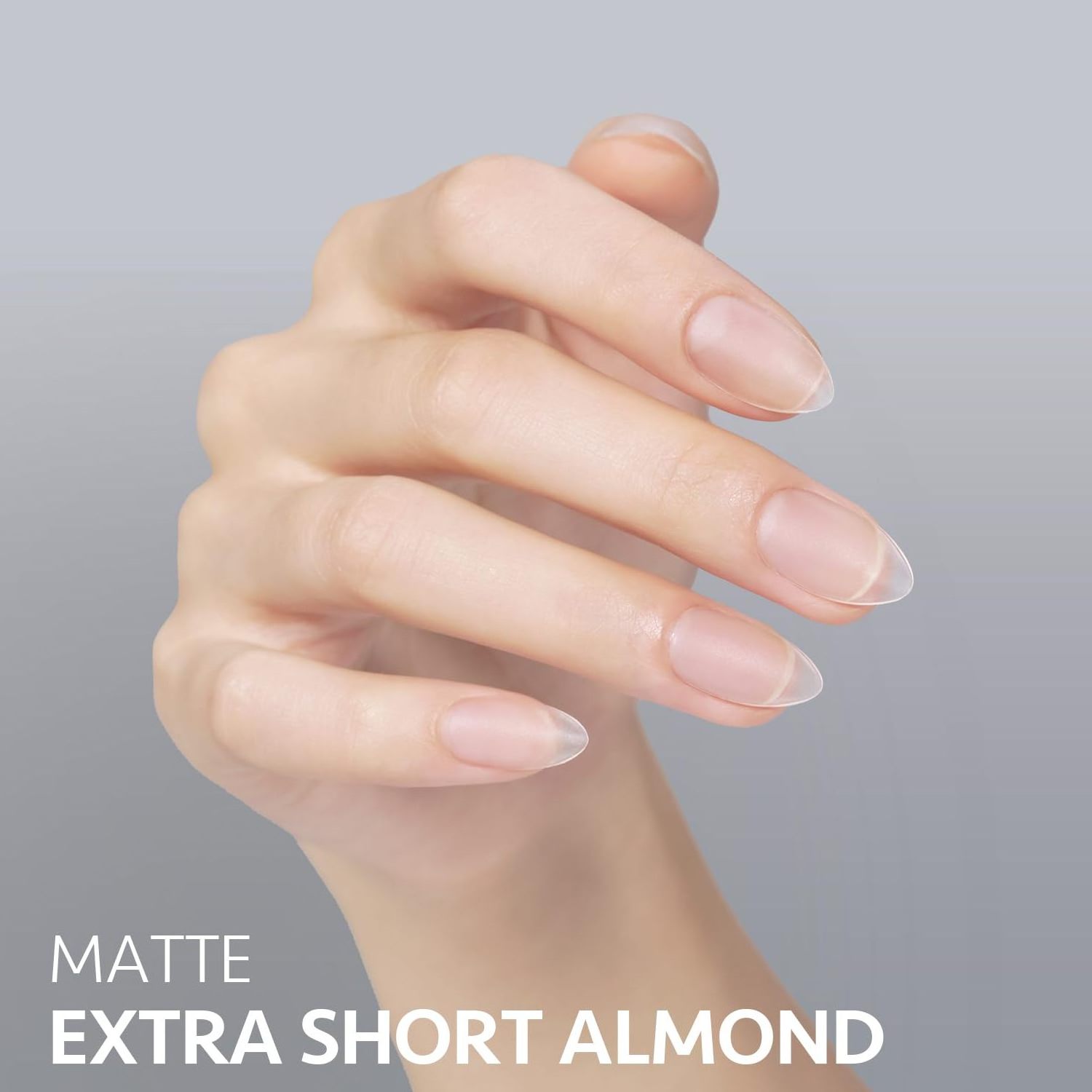 Extra Short Almond UV Soft Gel X Nail Tips 360pcs Matte False Acrylic Press on Nails Full Cover in 15 Sizes