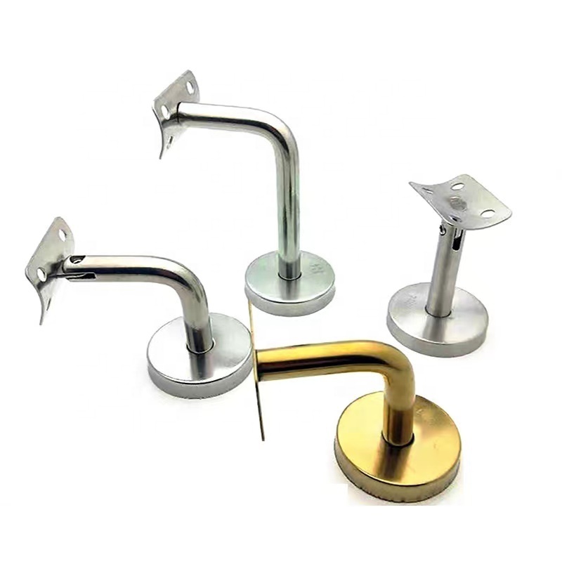 Stainless Steel Glass Handrail Support Handrail Balustrade Fitting Wall Mounted Handrail Bracket