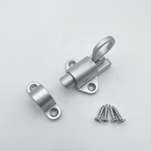 Aluminum Alloy Door Latch Lock Barrel Bolts Tower Bolts Automatic Bolt Anti-Theft Spring Door Lock Security Gate Lock