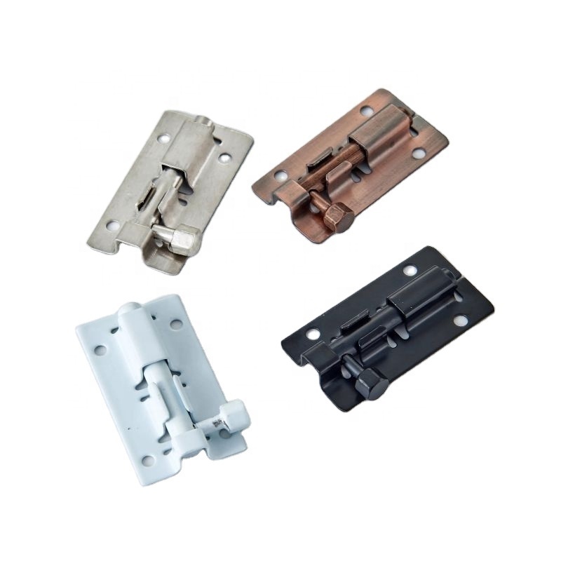 Factory Price 2 Inch Long Door Bolts Latch Solid Sliding Bolt Latch Hasp Staple Gate Safety Lock Door Hardware