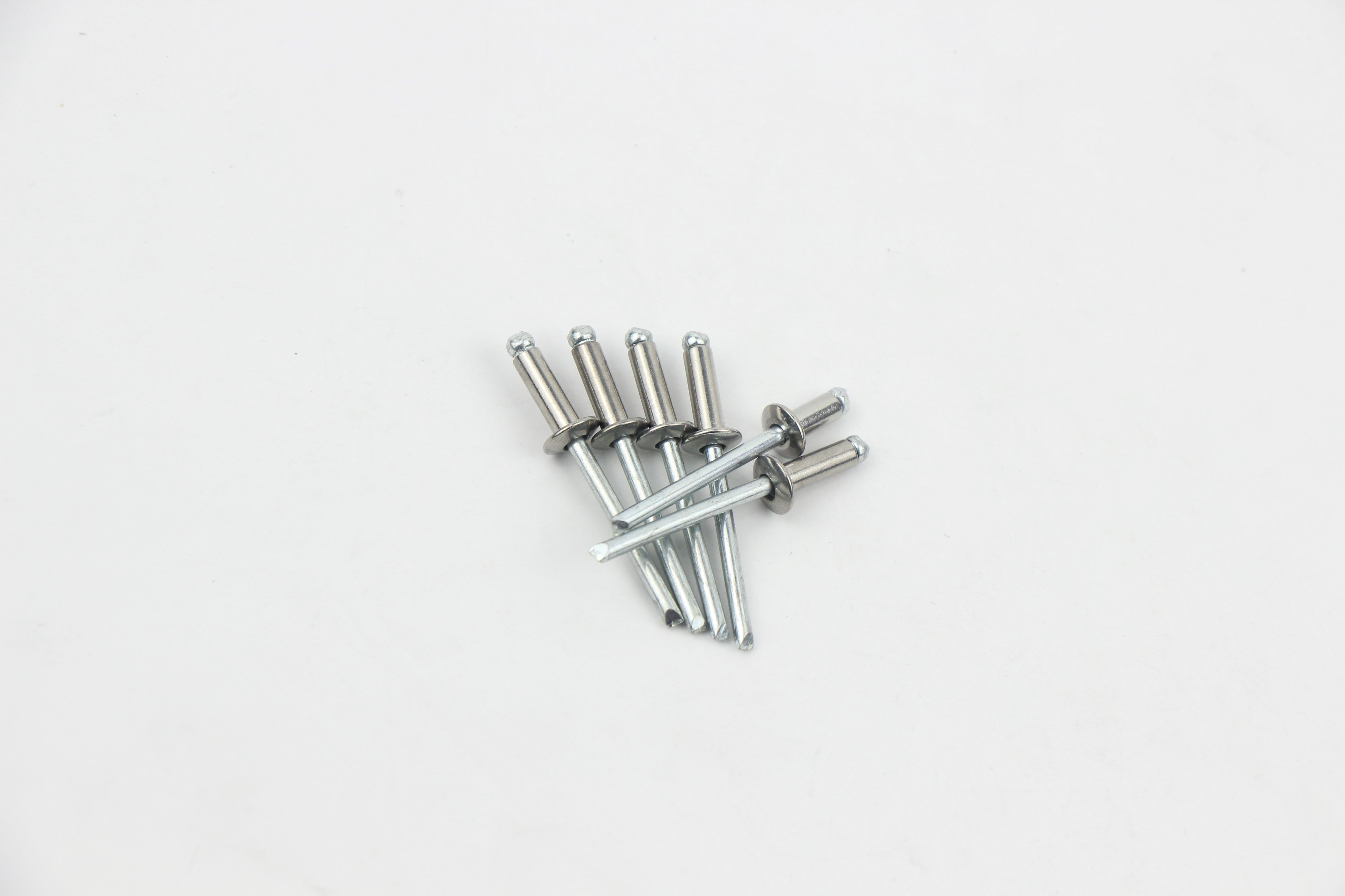 Wholesale open round head pull nail aluminum body steel mandrel dome head aluminum stainless steel pull rivets