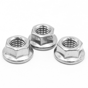 Manufacturer Stainless Steel Special Type Galvanized Round Self Locking Hex Flange Nut With Serrated