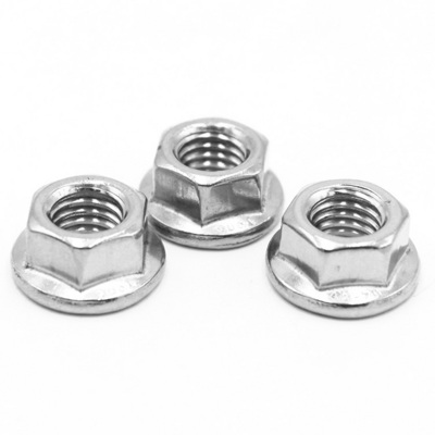 Manufacturer Stainless Steel Special Type Galvanized Round Self Locking Hex Flange Nut With Serrated