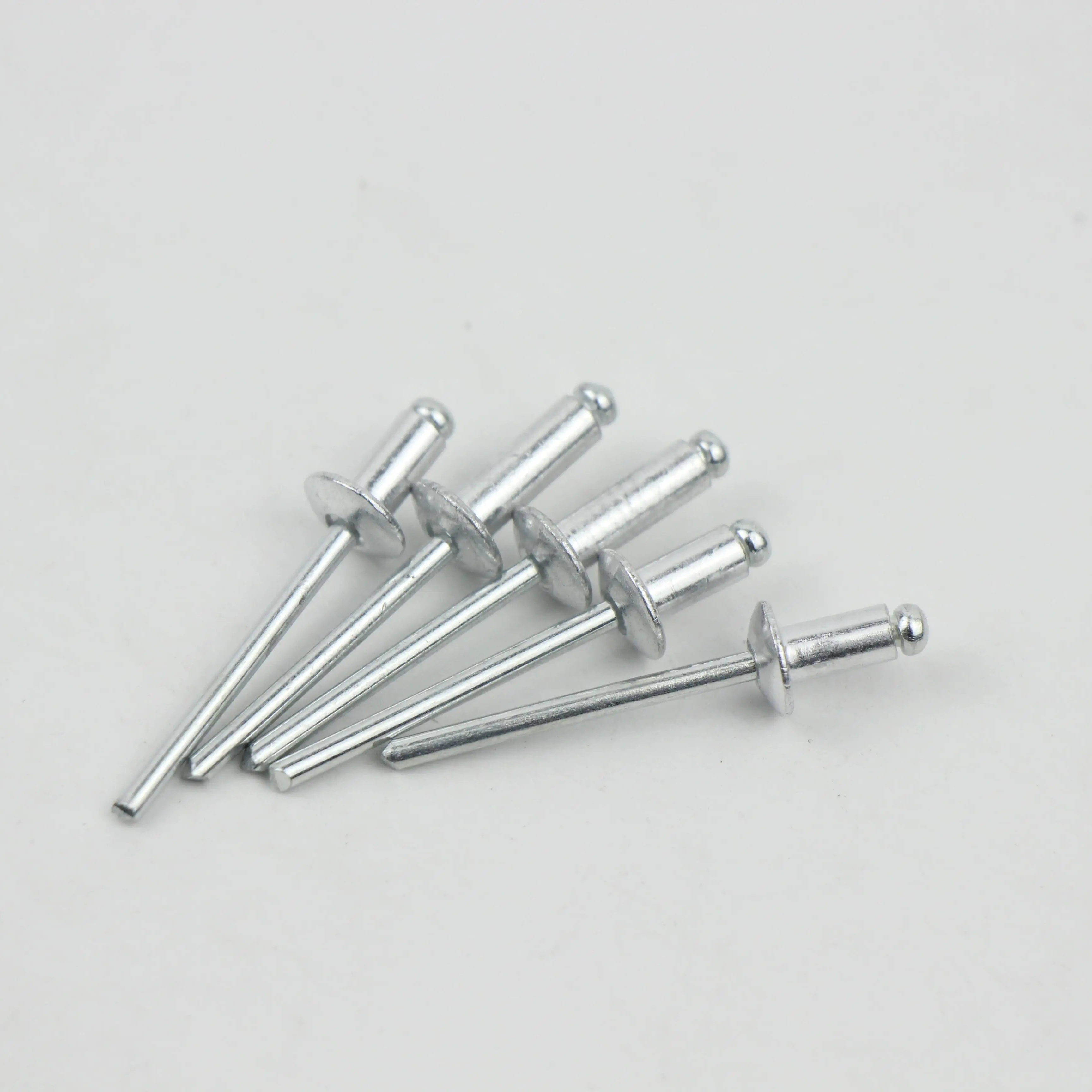 Wholesale open round head pull nail aluminum body steel mandrel dome head aluminum stainless steel pull rivets