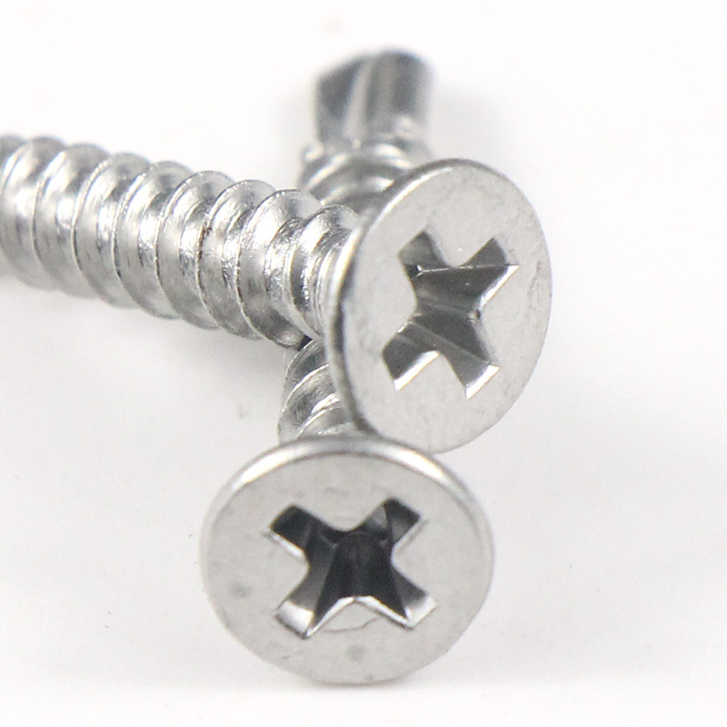 Stainless Steel Cross Recessed Countersunk Head Self-tapping Drywall Screws