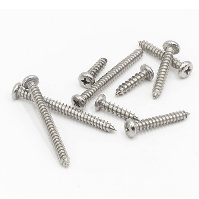 Top Quality Drive Type Thread Stainless Screw Steel 304 316 Phillips Micro Phillips Pan Round Head Self-Tapping Screw