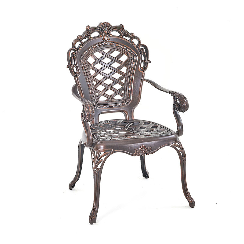 Park cast aluminium chair events parties outdoor terrace bronze garden chair  garden furniture outdoor chairs