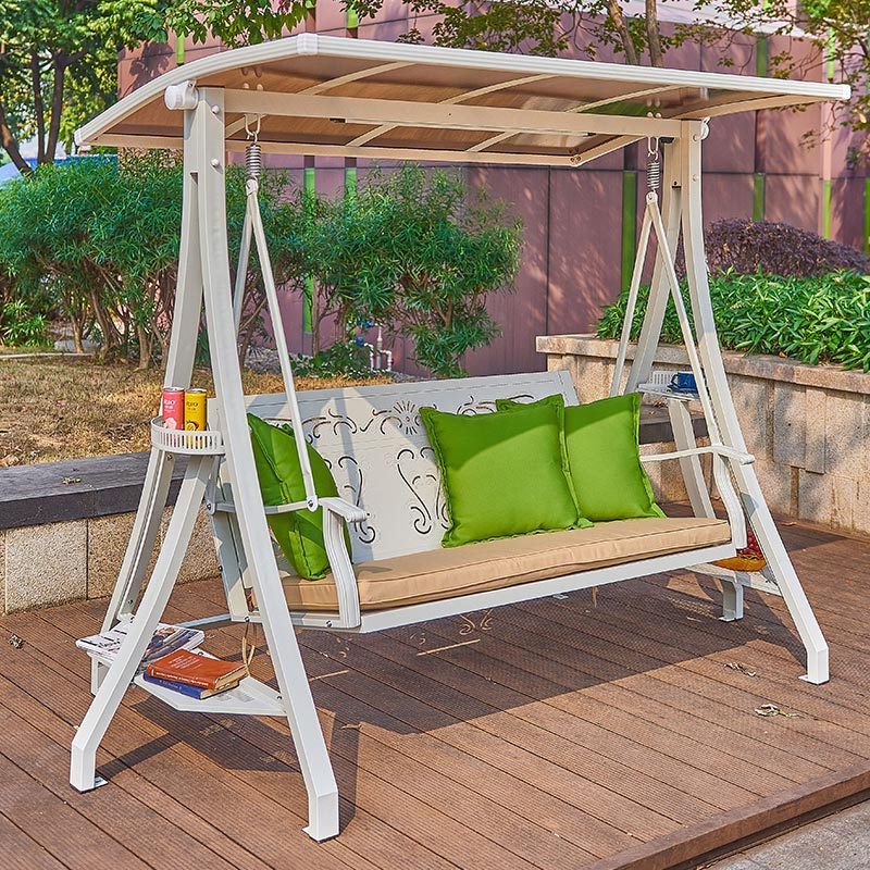 Outdoor Double Seat Garden Furniture Rattan Patio Swings Hanging Chair Bag Green Patio Swings for Garden with Stand Pink Black