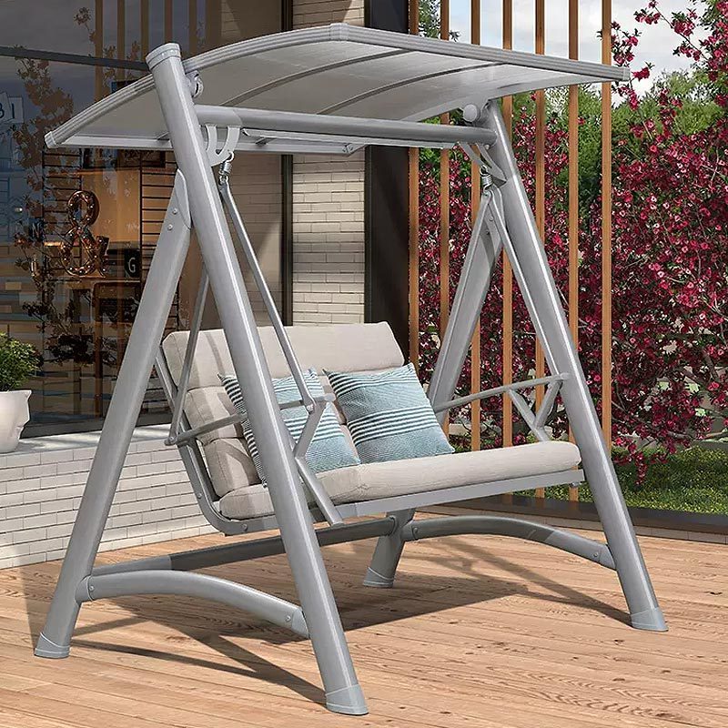 Outdoor Furniture Adult 3 Seat Garden Household Courtyard Balcony Patio Swing Chair Metal Modern Swing Chair Small Size