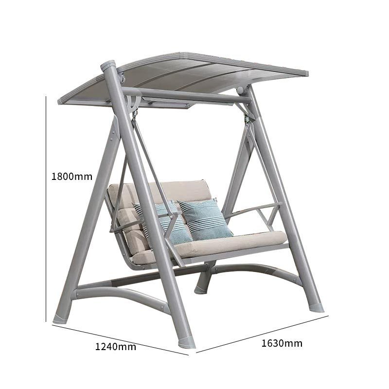 Outdoor Furniture Adult 3 Seat Garden Household Courtyard Balcony Patio Swing Chair Metal Modern Swing Chair Small Size