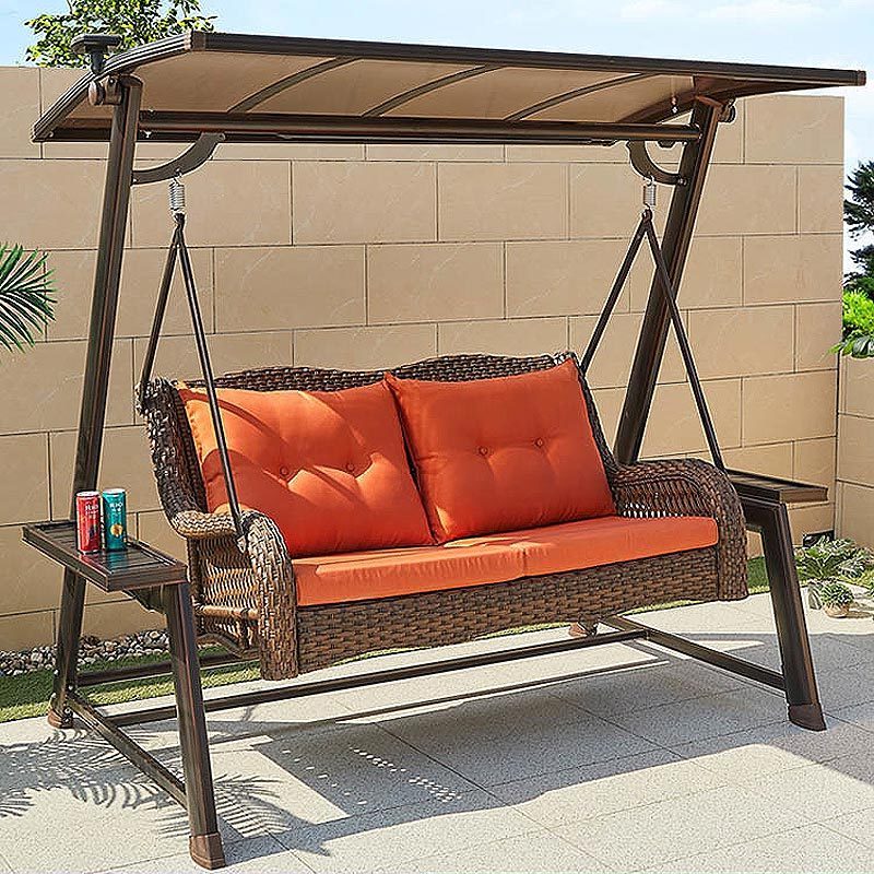 Patio Swing Aluminum Rocking Chair Garden three Seat Swings Set Modern hanging sofa Leisure Chair outdoor Adult Swing