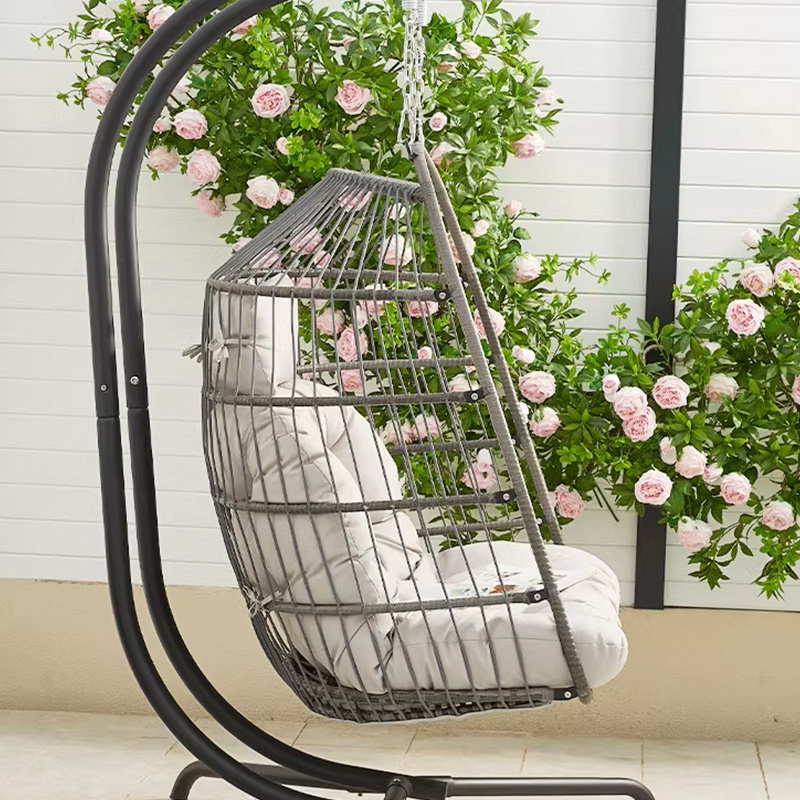 Comfortable Furniture Canopy Beach Swing Sets Playground Kids Metal Frame Outdoor Garden Hanging Basket Chairs Modern