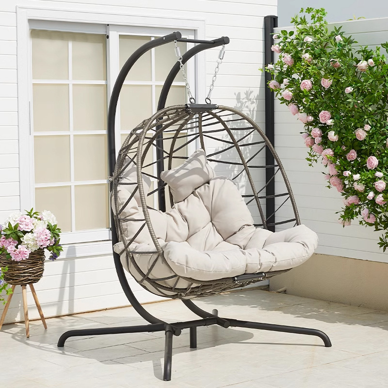 Comfortable Furniture Canopy Beach Swing Sets Playground Kids Metal Frame Outdoor Garden Hanging Basket Chairs Modern