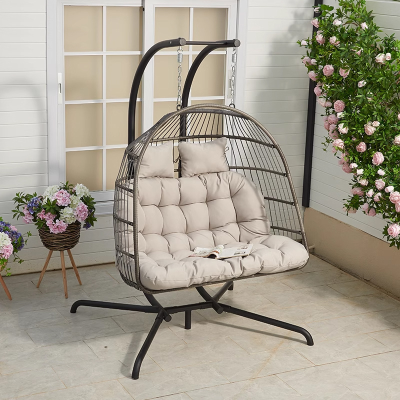 Comfortable Furniture Canopy Beach Swing Sets Playground Kids Metal Frame Outdoor Garden Hanging Basket Chairs Modern