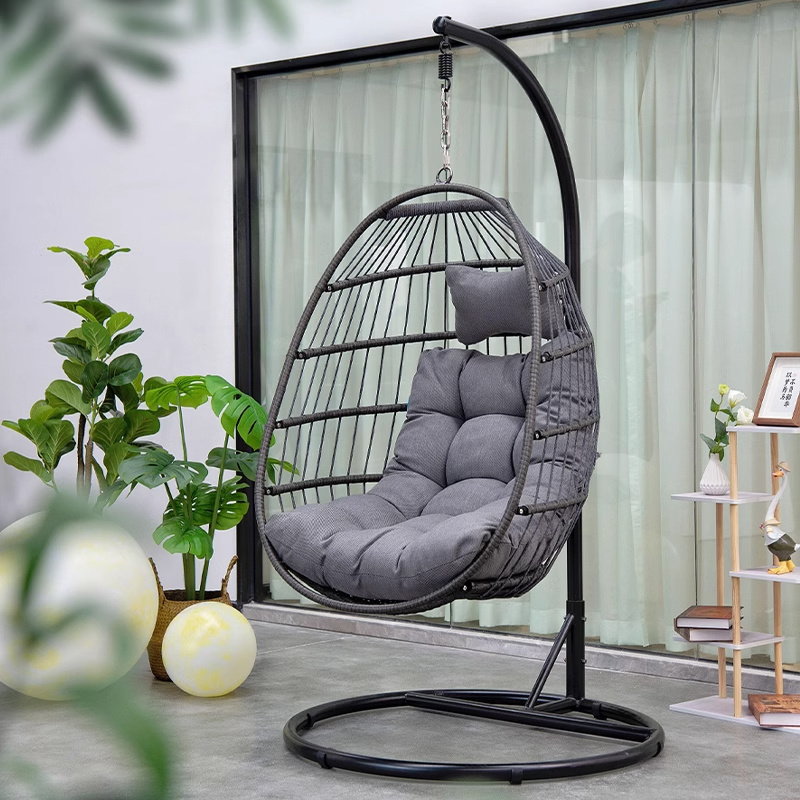 Comfortable Furniture Canopy Beach Swing Sets Playground Kids Metal Frame Outdoor Garden Hanging Basket Chairs Modern