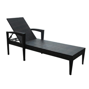 Outdoor Sea Beach Furniture Swimming Pool Side Rattan Lounge Chairs Patio Garden Wicker Chaise Sun Lounger Metal Aluminum Spain