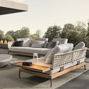 modern luxury outdoor garden patio furniture rattan sofa set wicker outdoor furniture  Patio Garden Furniture With Cushion Sofa