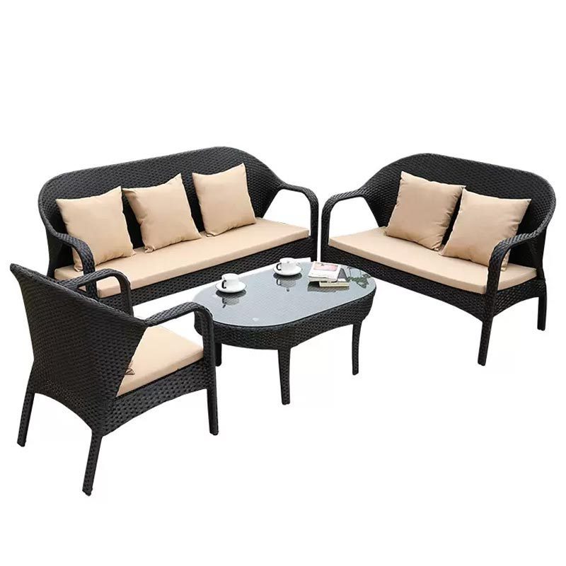 Garden Sofa Set Hotel Furniture L Shape Sofa Garden Sets Chaise Lounge Chair Patio Chairs Modern Rattan Morden Sofa Leisure