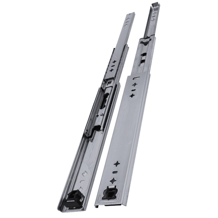 53mm full extension 270lbs 120kg non-locking  heavy load duty telescopic drawer slides for industrial  48inch