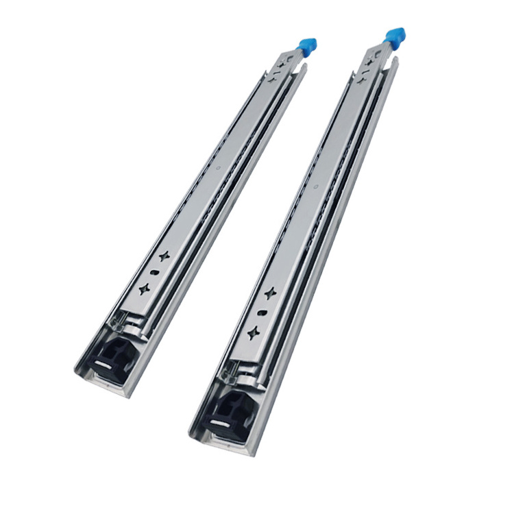 Heavy Duty Drawer Slides Locking Three Sections Full Extension 300LB Load Drawer Runners Ball Bearing Side Mount Rail