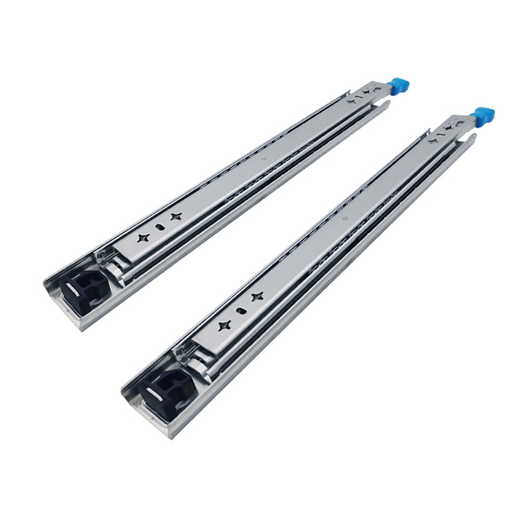 Heavy Duty Drawer Slides Locking Three Sections Full Extension 300LB Load Drawer Runners Ball Bearing Side Mount Rail