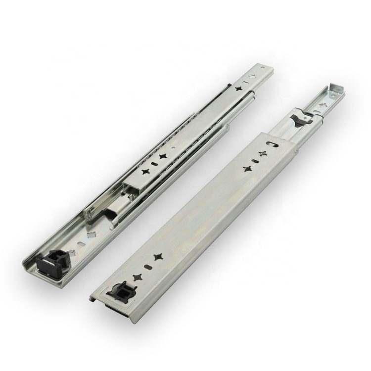 Runners Ball Bearing Locking Full Extension 100kgs Loaded 3 Fold  Rail 1000mm Heavy Duty Drawer Slide