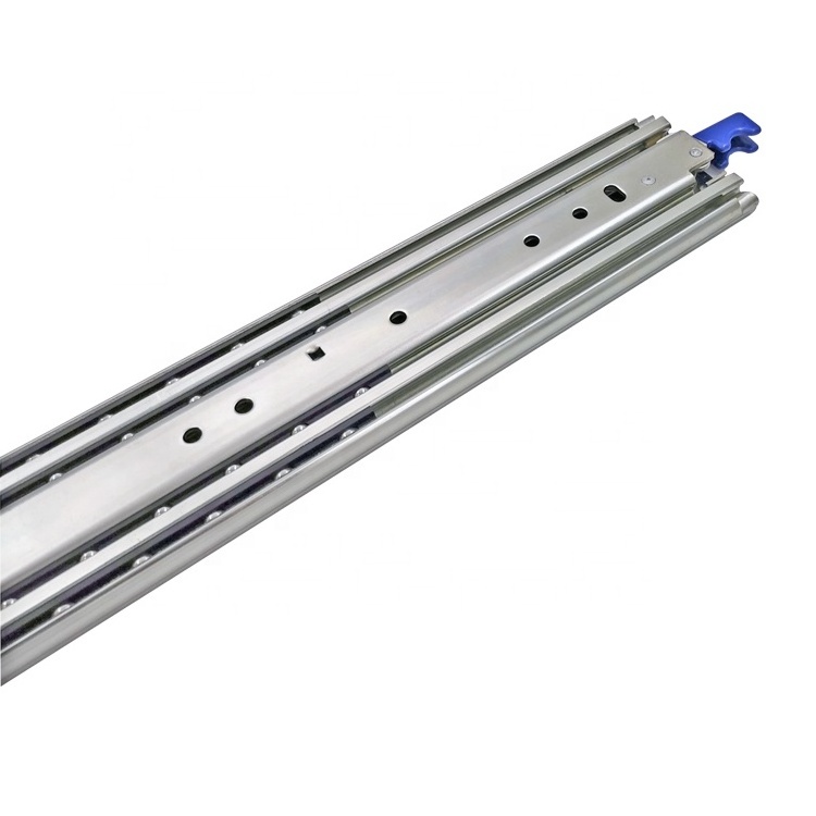 1500mm Long 227kg Heavy Duty Push Lock High Temperature-resistant Cold Rolled Steel Ball Bearing Telescopic Channel Drawer Slide