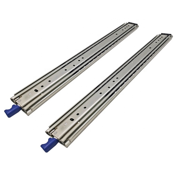 1500mm Long 227kg Heavy Duty Push Lock High Temperature-resistant Cold Rolled Steel Ball Bearing Telescopic Channel Drawer Slide