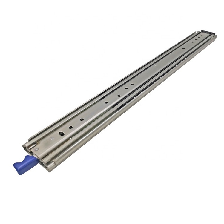 1500mm Long 227kg Heavy Duty Push Lock High Temperature-resistant Cold Rolled Steel Ball Bearing Telescopic Channel Drawer Slide