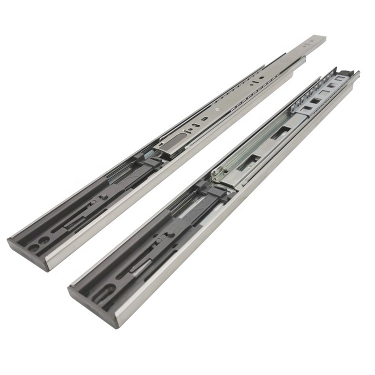 Full Extension Side Mount Hydraulic Telescopic Channel Soft Closing Drawer Slide